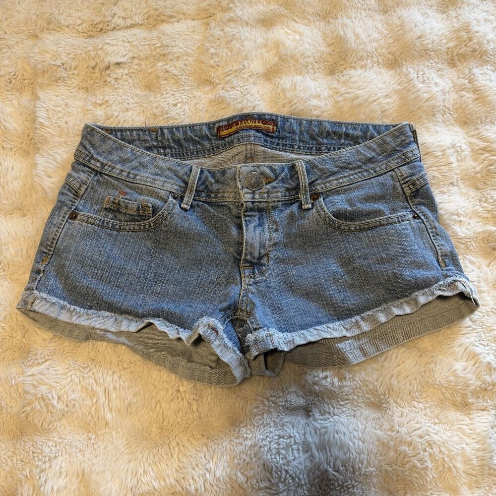 Y2K Micro Denim Shorts Low Rise Size 3 2BWU Women's Jeans